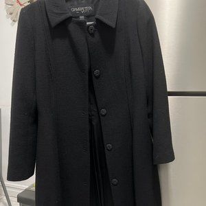 GIAMBATTISTA VALLI Paris black womens coat size 2